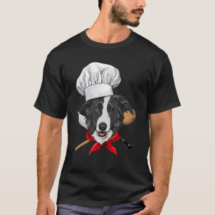 T-shirt Restaurant Border Collie Chef Cuisine Cuisine