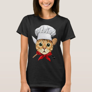 T-shirt Restaurant Chat Chaton Chef Cuisine Cuisinier Culi