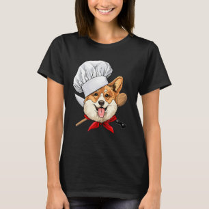 T-shirt Restaurant Corgi Chef Cuisine Cuisine Animal De C