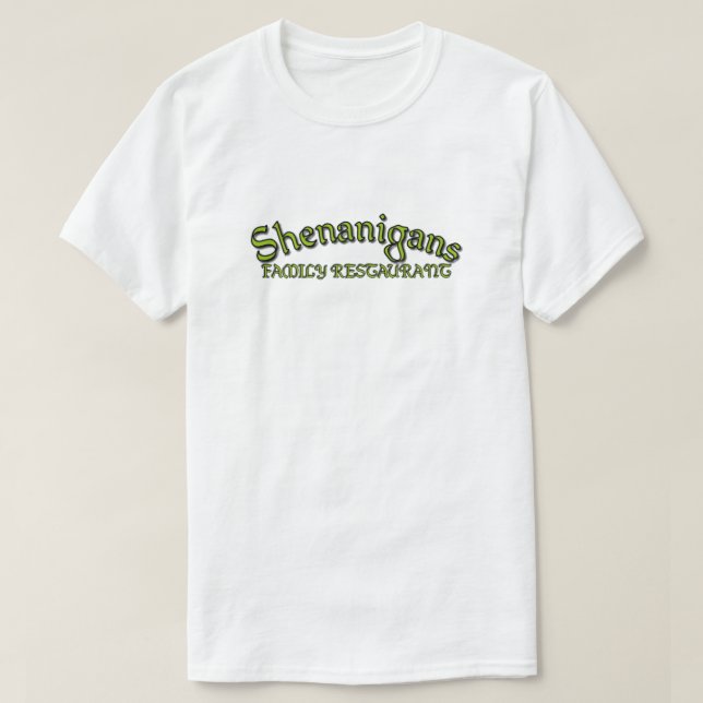 T-shirt Restaurant familial de Shenanigans (Design devant)