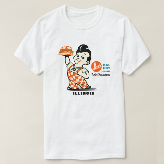 T-shirt Restaurants Gros Garçons de Marc de l'Illinois (Design devant)