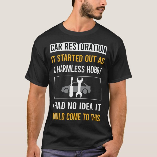 T-shirt Restauration de voitures sans danger (Devant)