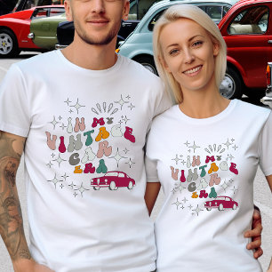 T-shirt Restauration du texte personnalisé du véhicule Vin