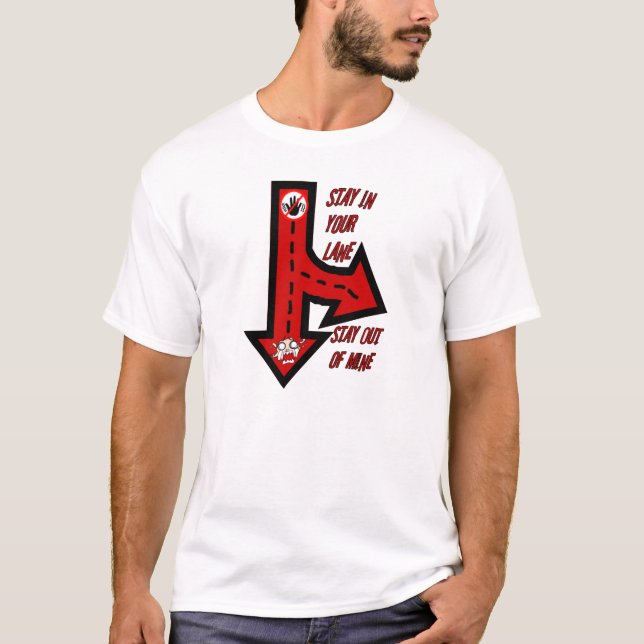 T-shirt Reste dans ta voie !_ (Devant)