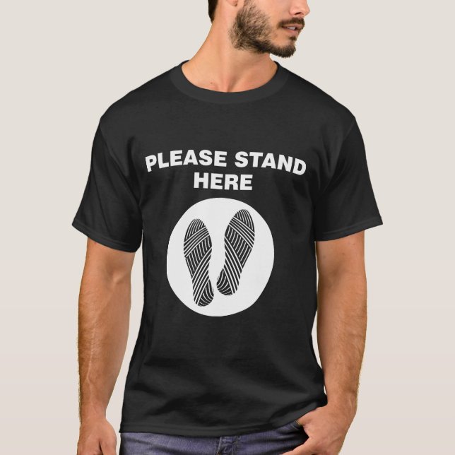 T-shirt Reste ici, le sous-Dom de la sécurité, Kinky (Devant)