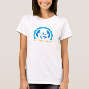 T-shirt rester à la maison mère chien