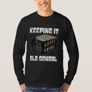 T-shirt Rester à l'ancienne école Musique Vinyles LP