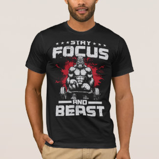 T-SHIRT RESTER CONCENTRÉ ET BÊTE