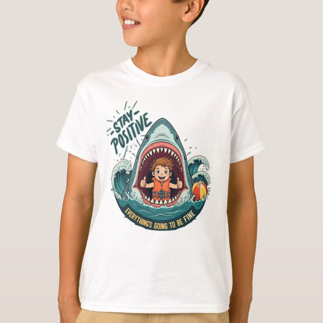 T-shirt RESTER POSITIF : Tout ira bien (Devant)