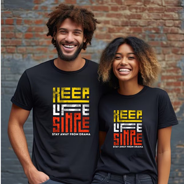 T-shirt Restez à l'abri du drame (Créateur téléchargé)