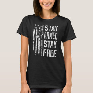 T-shirt Restez armés Restez libres Pro Guns AR15 2e amende
