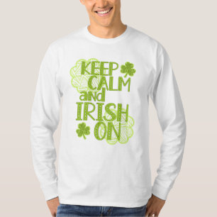 T-shirt Restez au calme et irlandais sur le plaisir St. Pa