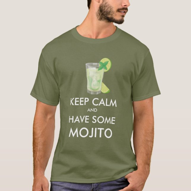 T-shirt Restez au calme - Mojito (Devant)
