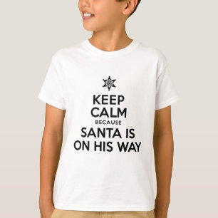 T-shirt Restez au calme Père Noël