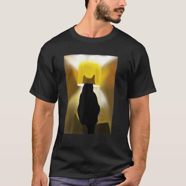 T-shirt Restez au chaud de l'ampoule dans la lampe Tête de (Devant)