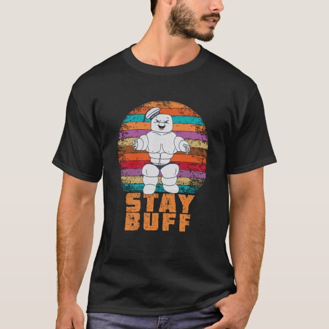 T-shirt Restez bouffé - Homme musculaire amusant (Devant)