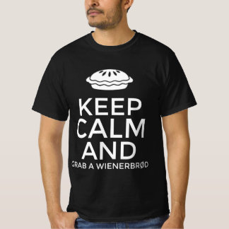 T-shirt Restez calme et attrapez wienerbrød