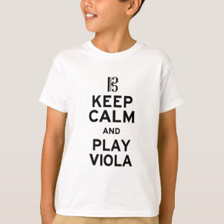 T-shirt Restez calme et jouez à la Viola