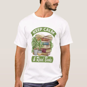 T-shirt Restez calme et lisez un livre