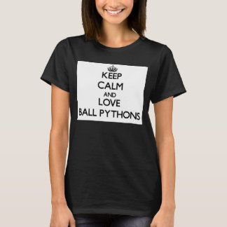 T-shirt Restez calme et Love Ball Pythons