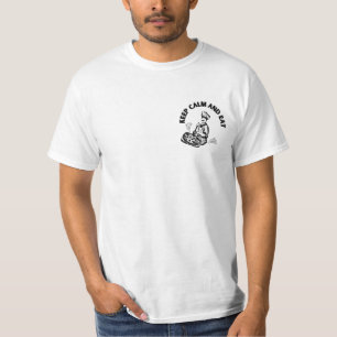 T-shirt Restez Calme Et Mangez De La Pizza