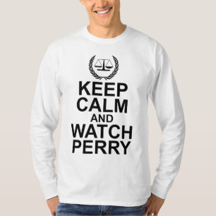 T-shirt Restez Calme et Regardez Perry Échelles de Justice
