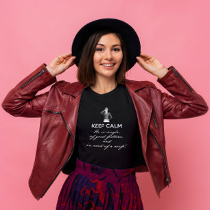 T-shirt Restez calme - il est célibataire... M. Darcy (tex