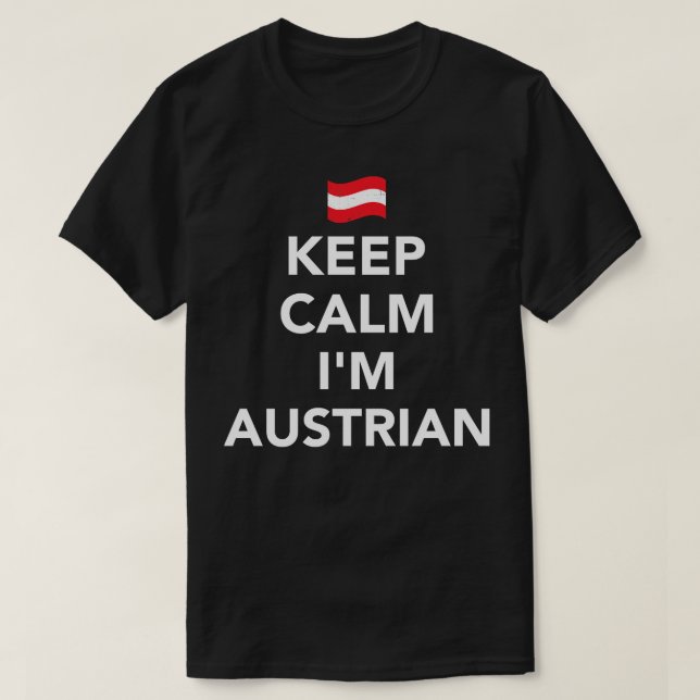 T-shirt Restez calme Im austral (Design devant)
