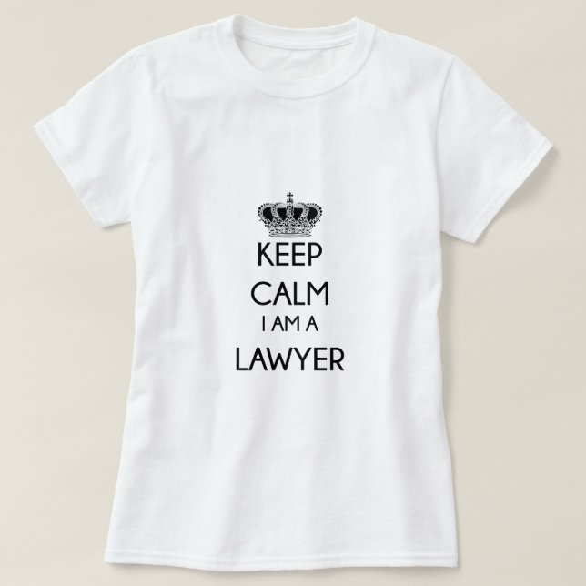T-shirt Restez calme, je suis avocat (Design devant)