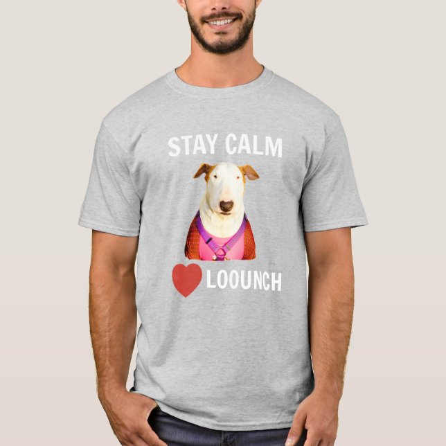 T-SHIRT RESTEZ CALME - LOVE LOOUNCH, DÎNER HOMME (Devant)