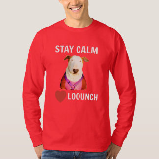 T-shirt RESTEZ CALME - LOVE LOOUNCH, Dos à manches longues