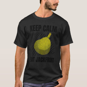 T-shirt Restez Calme Mangez Jackfruit Vintage Grunge Jackf