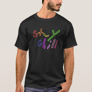 T-shirt Restez Chill Ice Dragon Phrase Pride Indicateur Lg