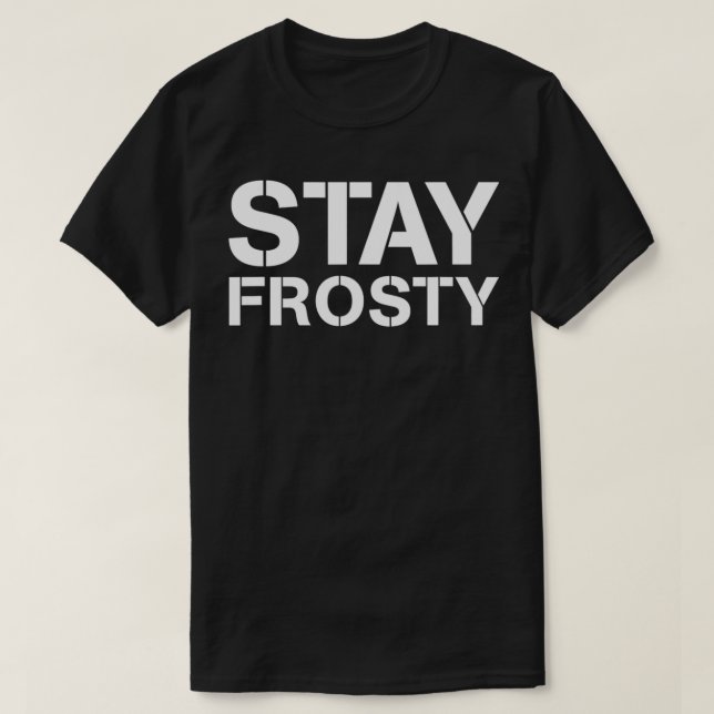 T-shirt Restez congelé (Design devant)