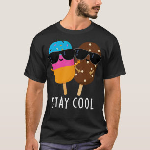 T-shirt Restez Cool Cute Popsicle Pun