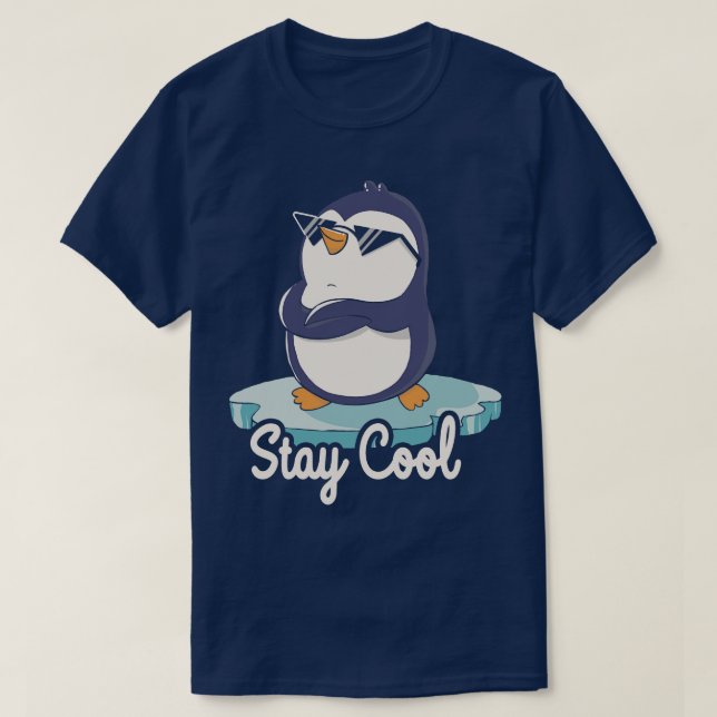 T-shirt Restez Cool Funny Penguin par Tobe Fonseca (Design devant)