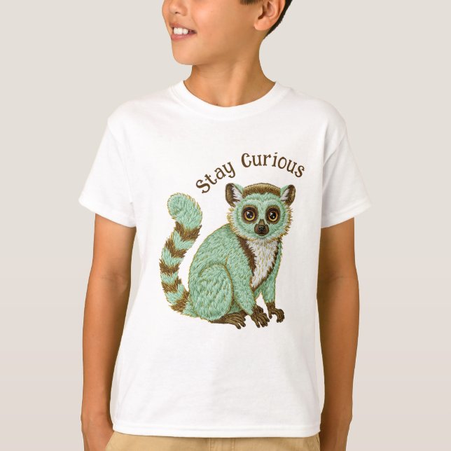 T-shirt Restez Curious Lemur Tee (Devant)