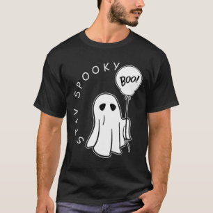 T-shirt Restez Éffrayant Boo Cute Ghost Halloween Saison É