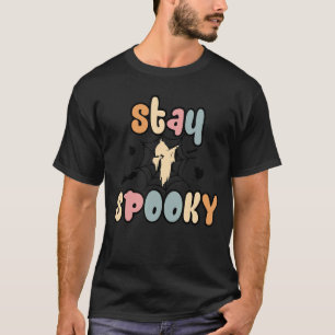 T-shirt Restez Éffrayant Dabbing Halloween Ghost sur Spide