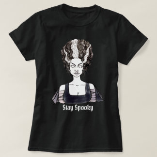 T-shirt Restez Éffrayant - Mariée de Frankenstein