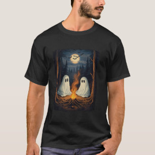T-shirt Restez Éffrayant tee avec Funny Halloween Cute Gho
