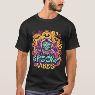 T-shirt Restez Éffrayant Vibes - Fantôme Super