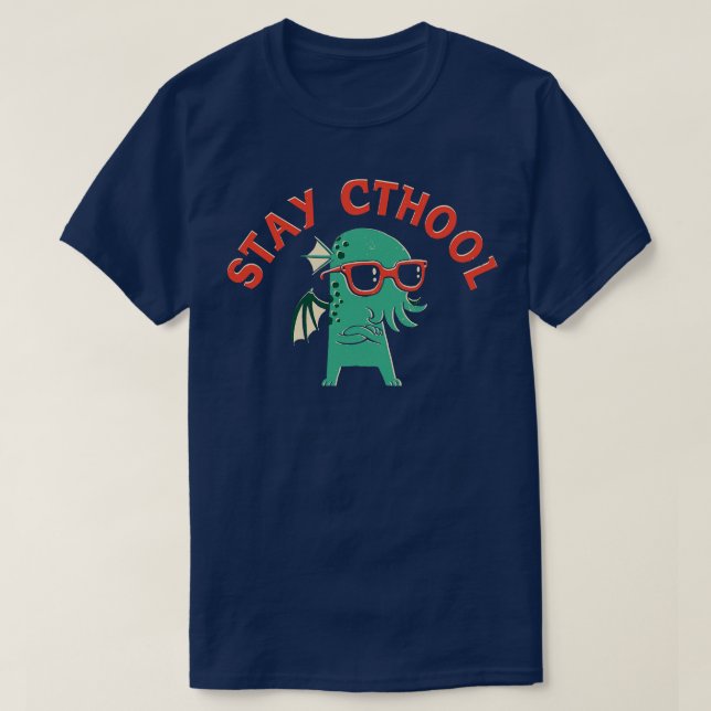 T-shirt Restez en école (Design devant)