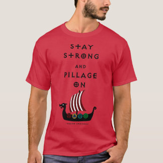 T-shirt Restez fort à l'aide d'un pillage d'ampli