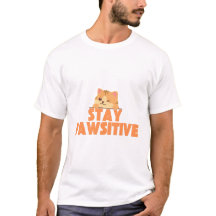 Restez Pawsitif Dessin de Chat Mignon qui Cligne d