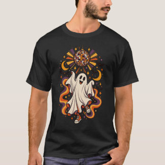 T-shirt Restez Rétro Disco Fantôme Halloween Effrayant