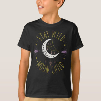 T-shirt Restez sauvage Lune Enfant