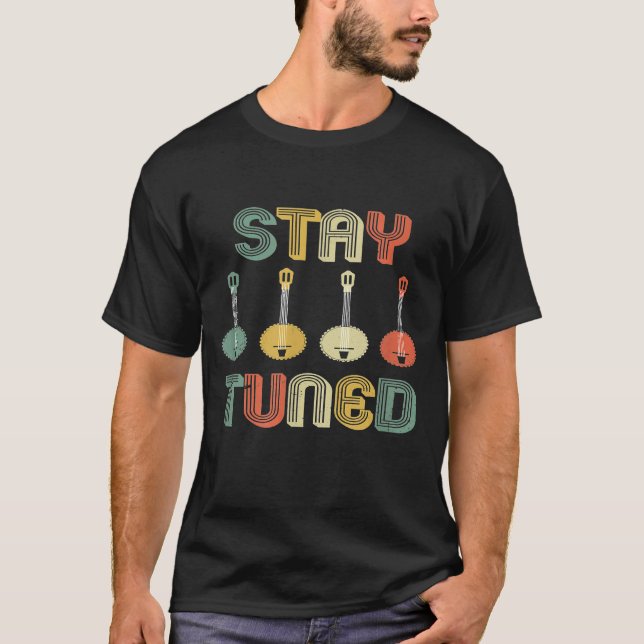 T-shirt Restez Tuned Retro Banjo Graphic 1 (Devant)