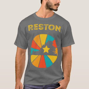 T-shirt Reston Virginia Vintage Souvenir détendu 1
