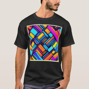 T-shirt Résumé géométrique néon